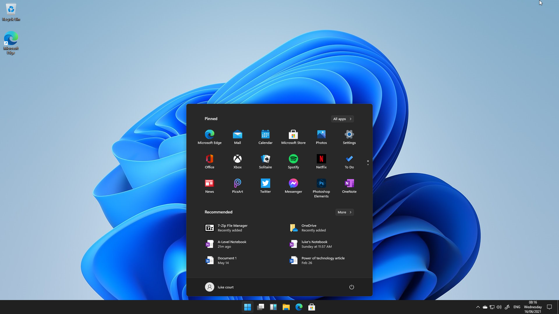 New Start Menu